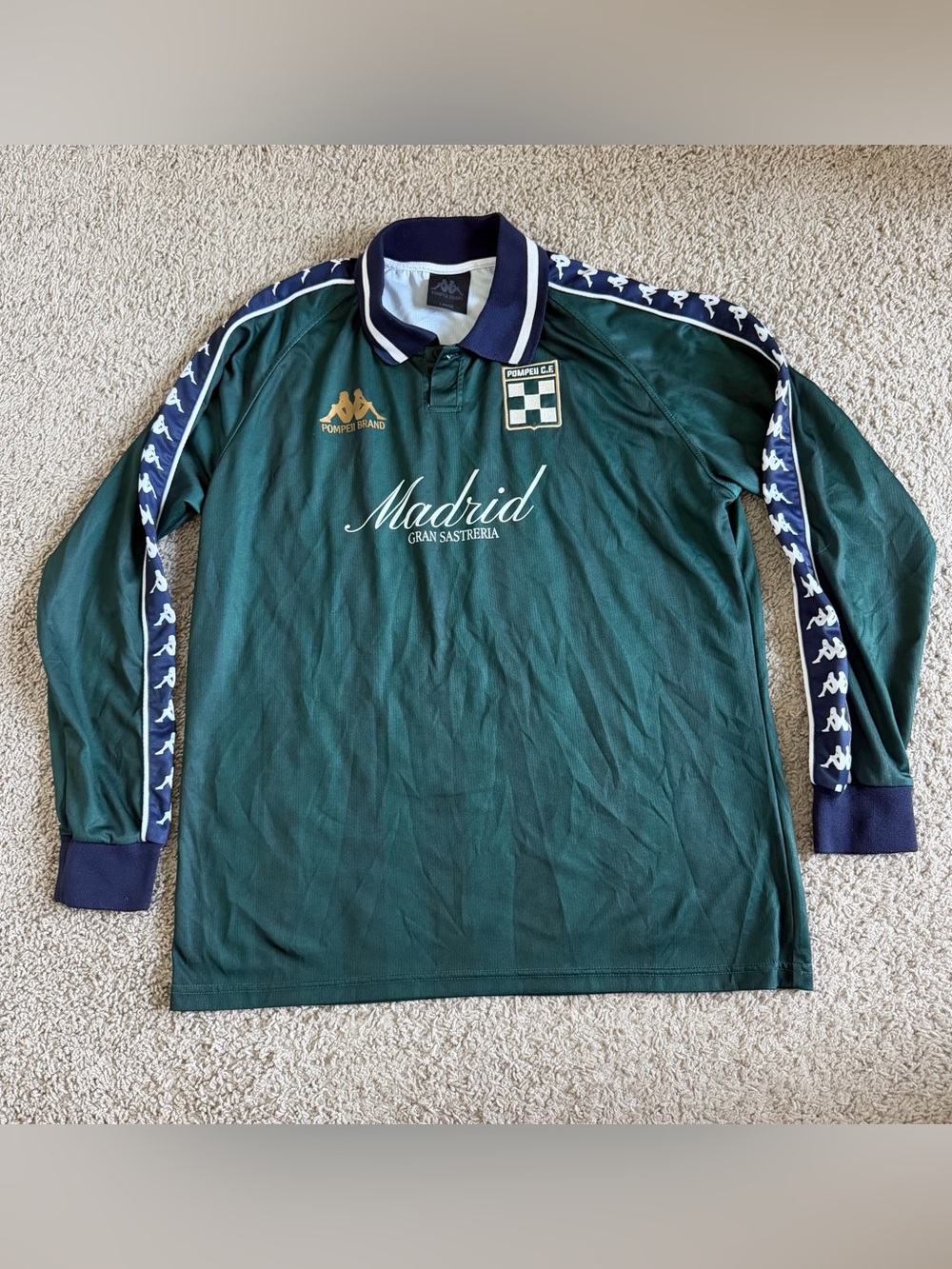 Kappa x Pompeii Madrid Long Sleeve Polo Jersey